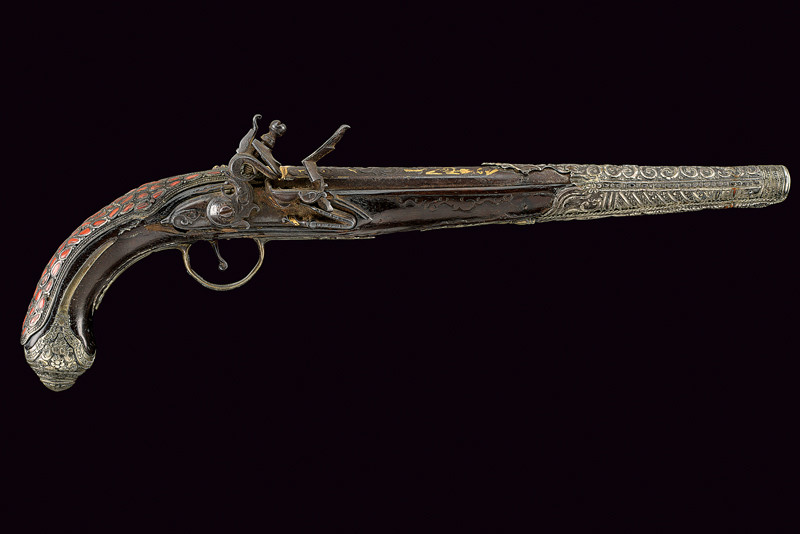 Pistola a pietra focaia di lusso