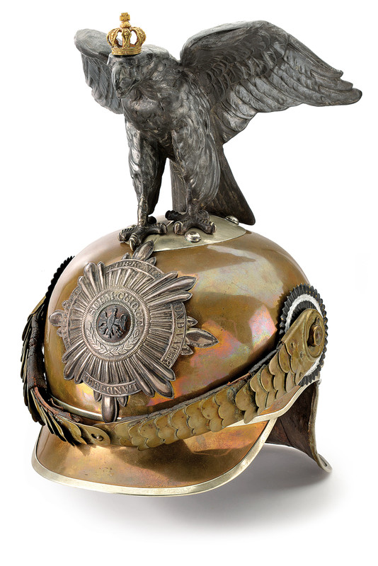 Elmo da truppa del reggimento \"Garde du Corps\"
