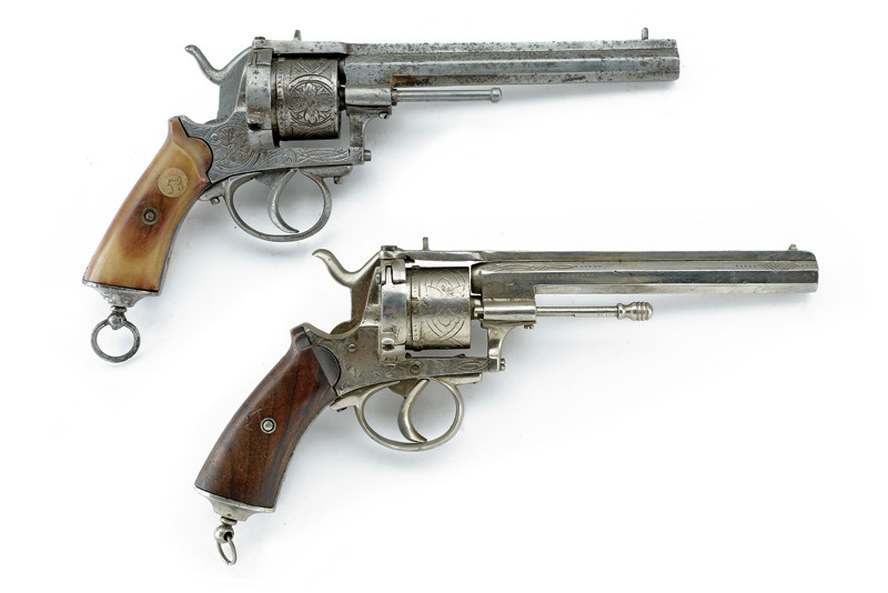 Lotto di due revolver a spillo