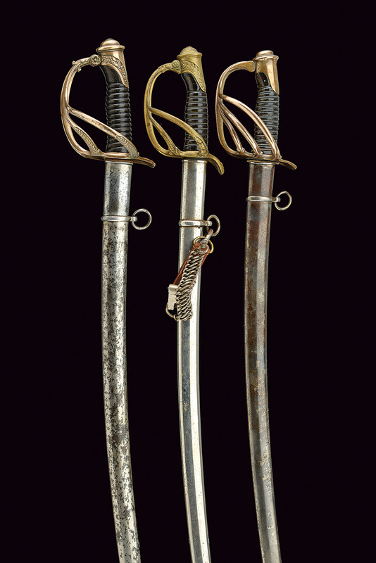 Lotto di tre sciabole Mod. 1822