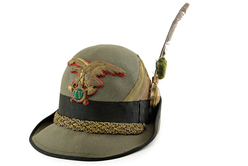 Cappello all'alpina da console della milizia forestale