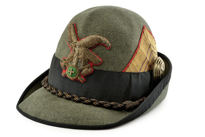 Cappello all'alpina da console della milizia forestale