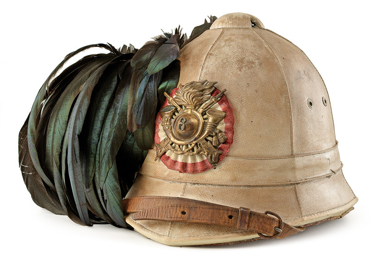 Casco coloniale da bersagliere