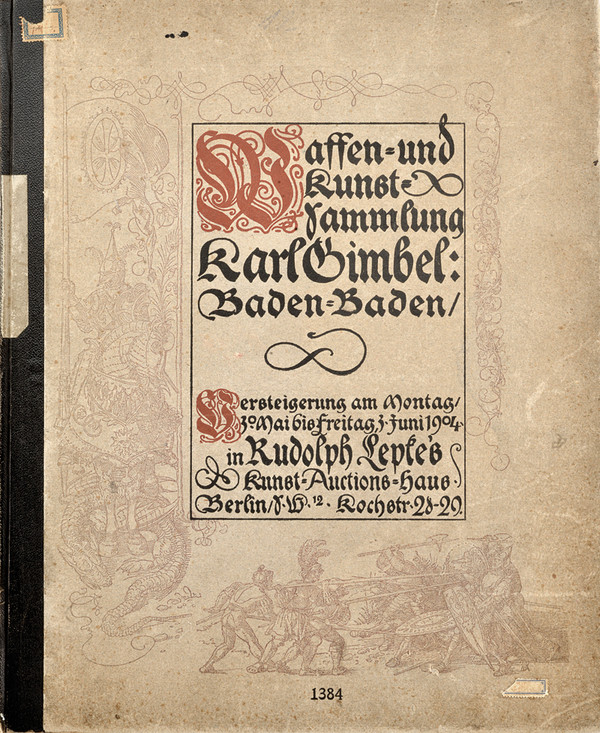 Catalogo collezione Karl Gimbel