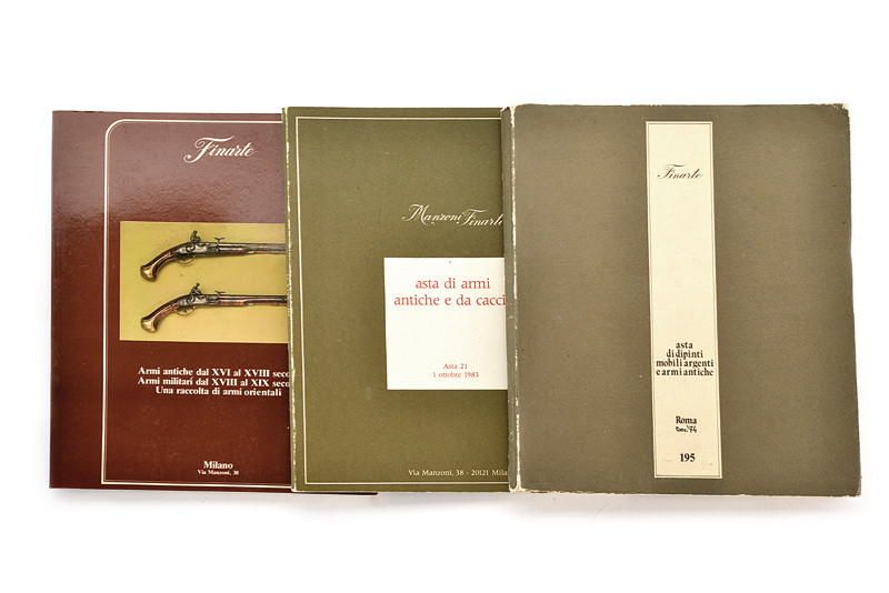 Finarte - lotto di tre cataloghi d\'asta