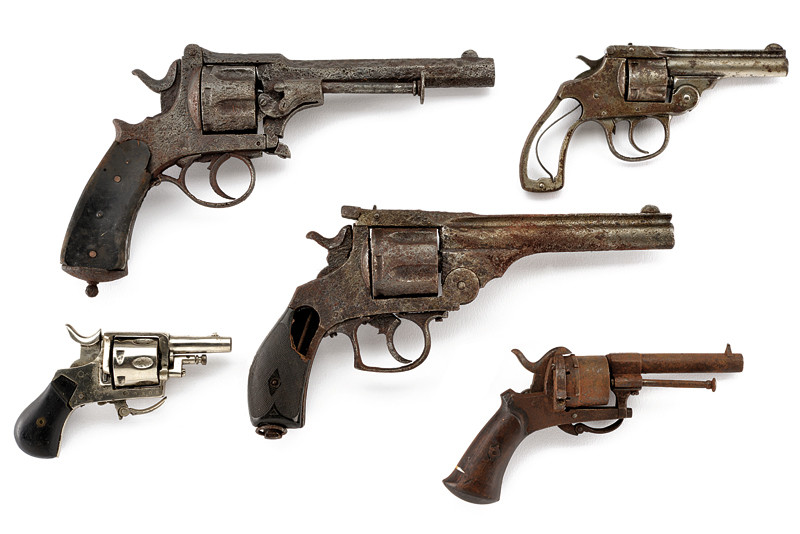 Lotto di cinque revolver