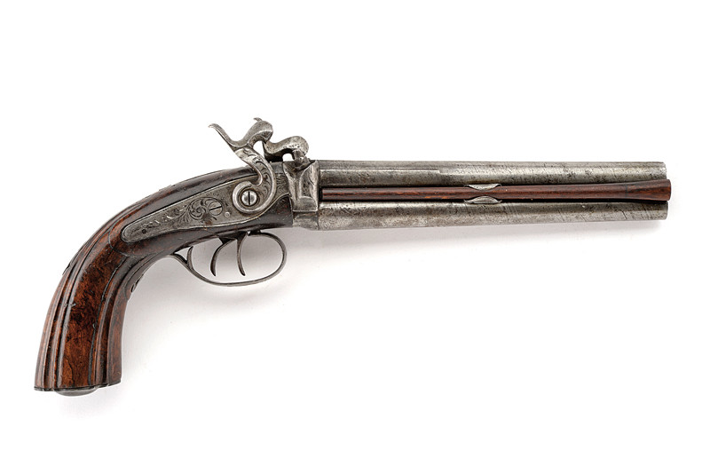 Pistola a luminello a due canne sovrapposte