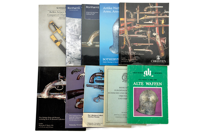 Lotto di dieci cataloghi d\'aste