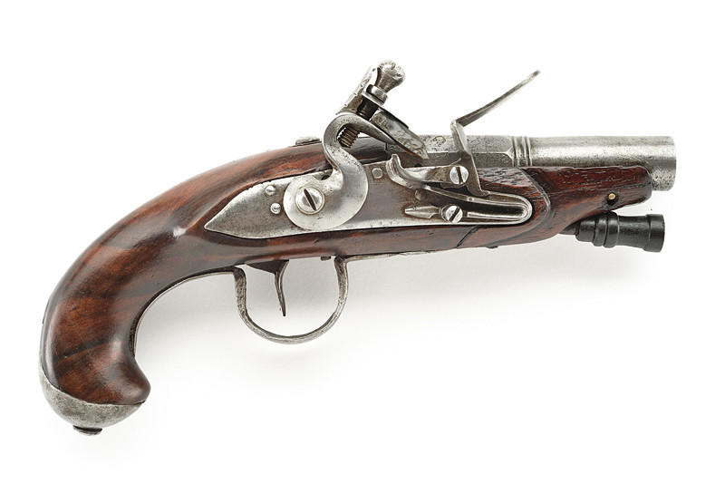 Pistola da viaggio a pietra focaia