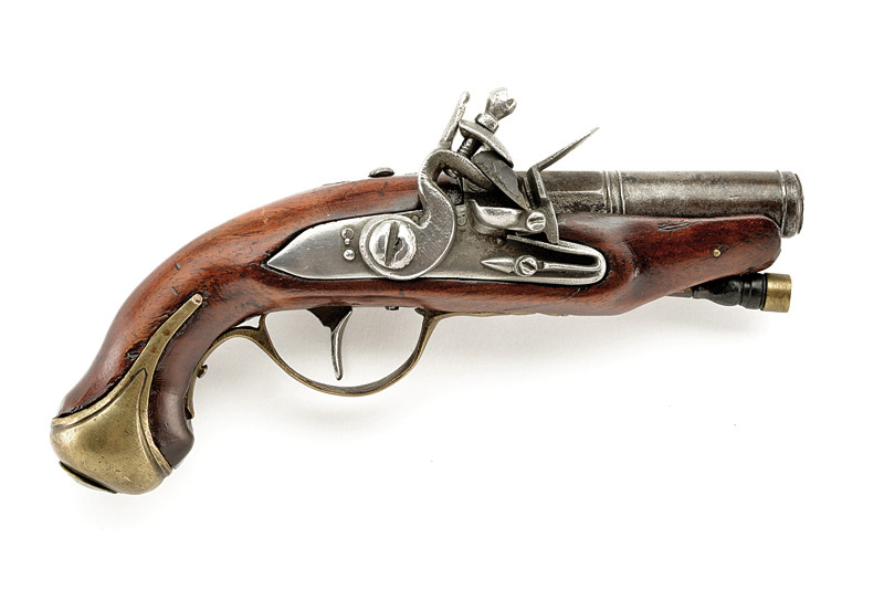 Pistola da viaggio a pietra focaia