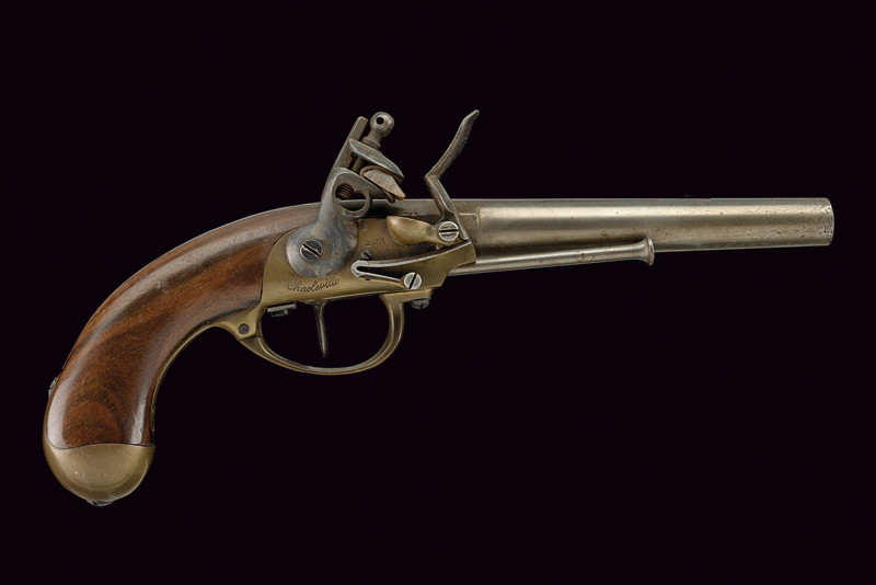 Pistola militare a pietra focaia mod. 1777 (copia moderna)