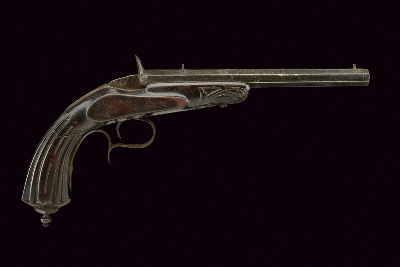Pistola tipo flobert a retrocarica