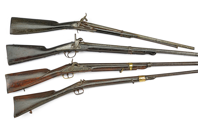 Lotto di quattro fucili a luminello