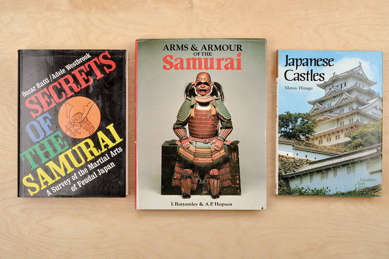 Lotto di tre volumi sui Samurai