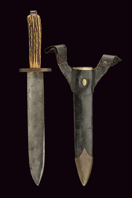Grande coltello Bowie con sigillo