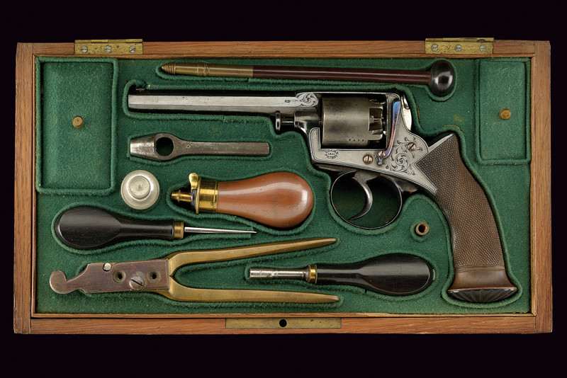 Interessante revolver Adams Mod. 1851 in cassetta