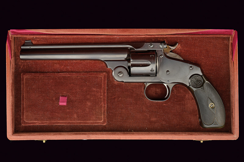 S&W Model No. 3 Second Model Single Action in cassetta