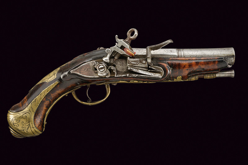 Pistola a pietra focaia da viaggio