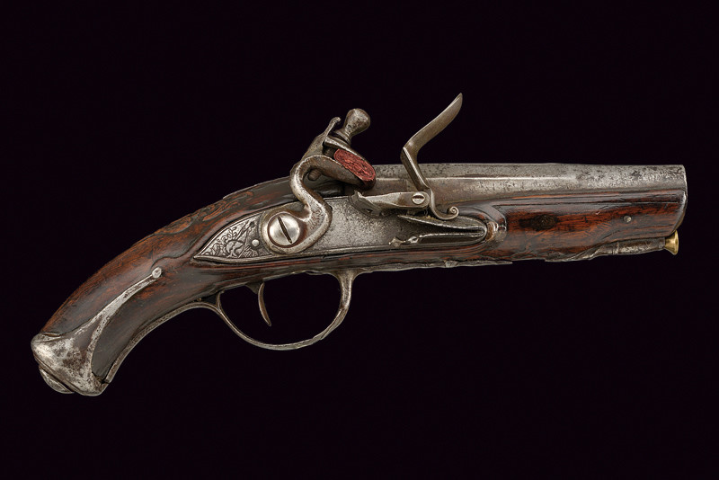 Pistola a pietra focaia da viaggio