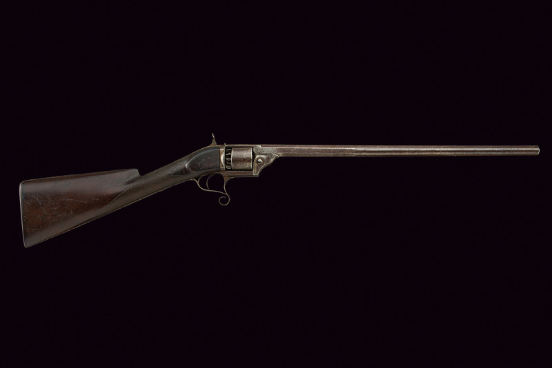 Rara carabina revolver Devisme a luminello