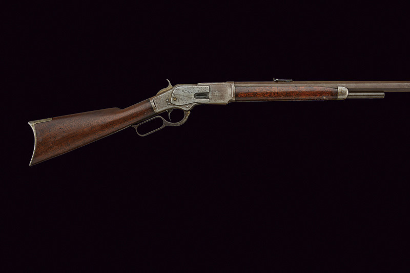 Winchester Model 1873 Rifle con canna pesante