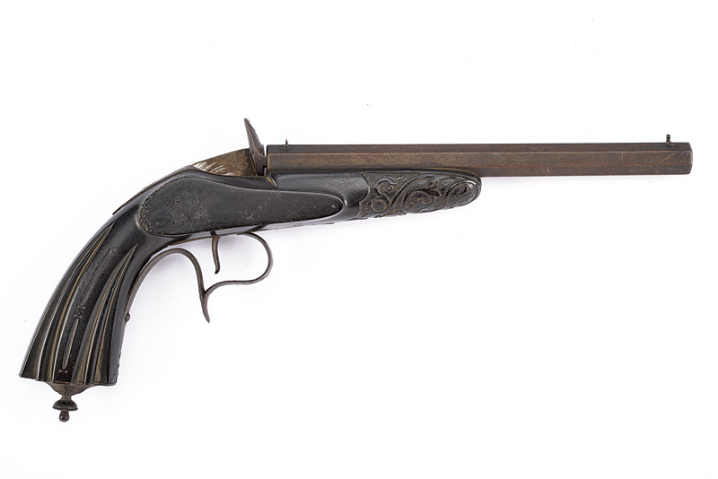 Pistola tipo Flobert a retrocarica