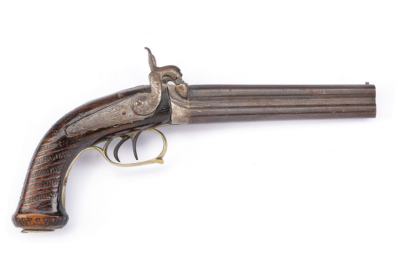 Pistola a luminello a due canne sovrapposte