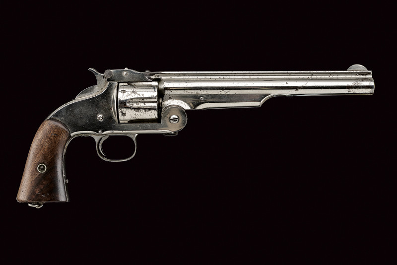 Raro S&W Model 3 Russian First Model (Old Old Model Russian) S.A. Revolver nichelato