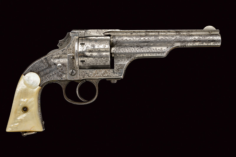 Merwin & Hulbert Patent six shot double action self-extracting Army revolver da presentazione