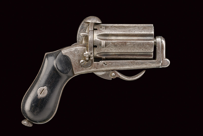 Pepperbox revolver a spillo