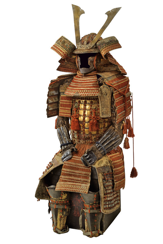 Elegante armatura da samurai
