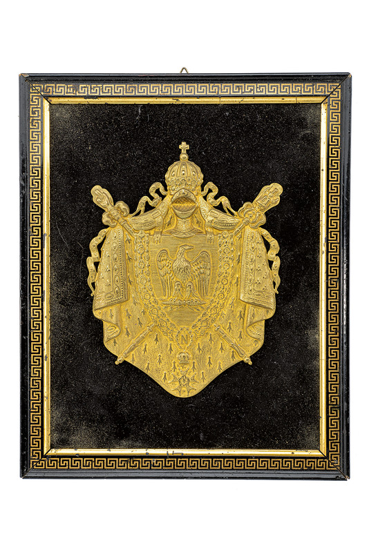 Fregio per sabretache da cacciatori della guardia imperiale di Napoleone III
