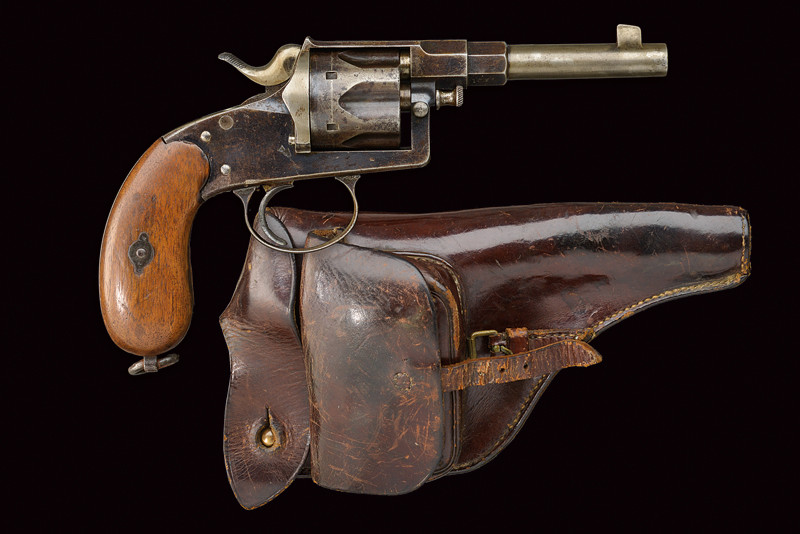 Raro Reichsrevolver mod. 1883 con fondina originale