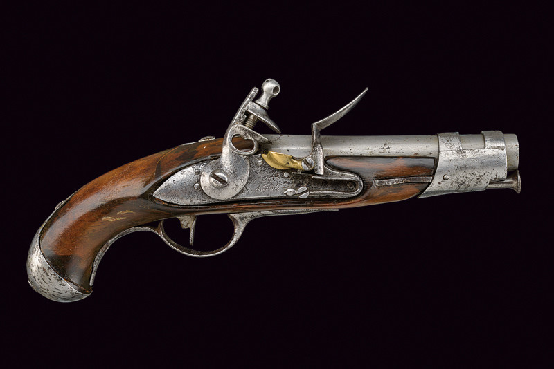Pistola da gendarmeria a pietra focaia