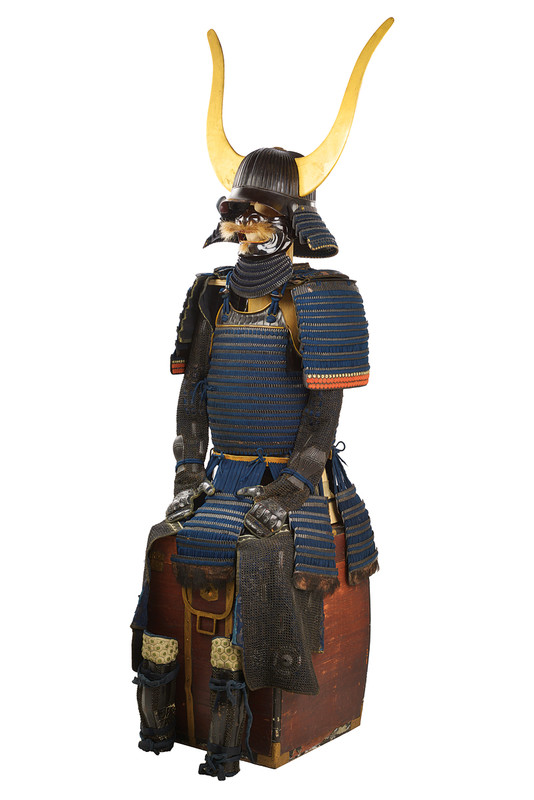Elegante armatura da samurai