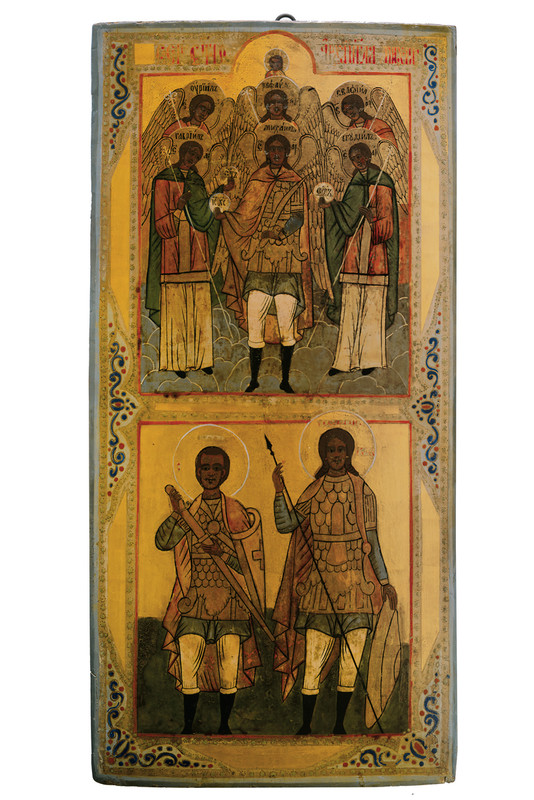 Sinassi dell'Arcistratega Michele e San Giorgio con San Giovanni il soldato