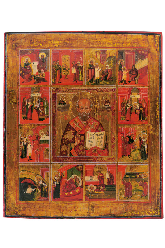 San Nicola e dodici scene della vita