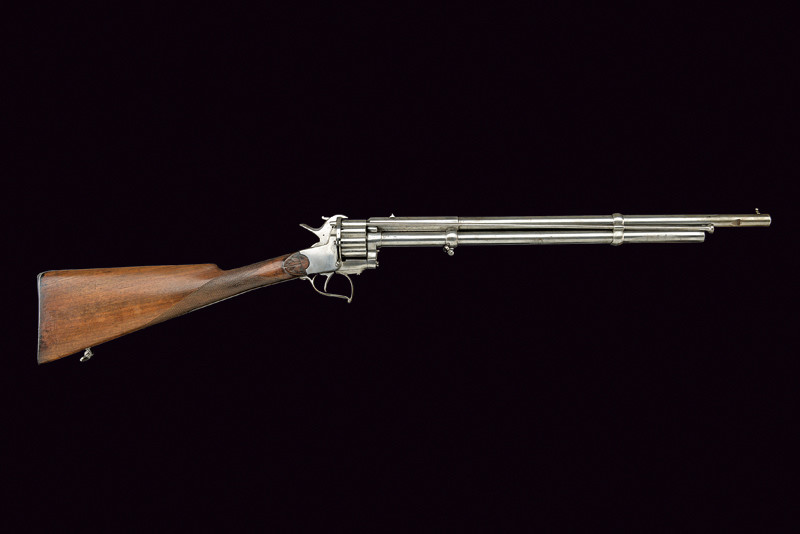 Rarissimo Fucile Revolver a Spillo di Le Mat