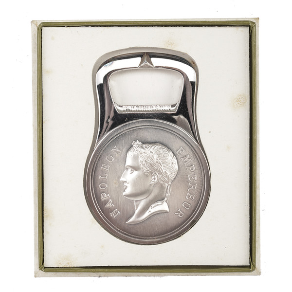 Apribottiglie Christofle con effige di Napoleone
