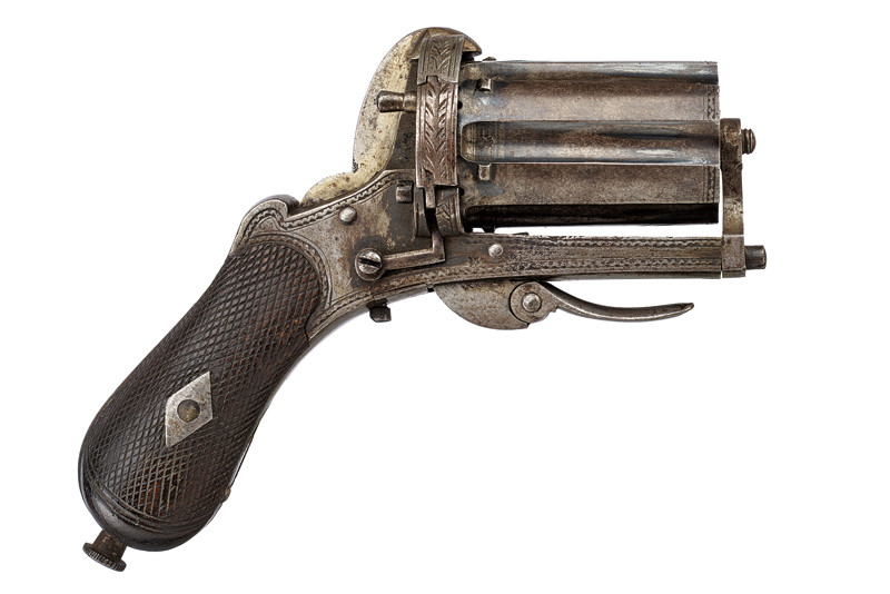 Pepperbox revolver a spillo