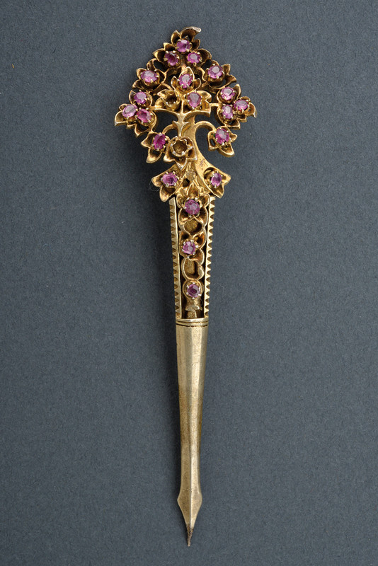 Sarpech in vermeil e rubini