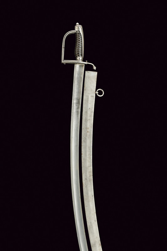 Rarissima sciabola con guardia tornante da ufficiale di cavalleria epoca Ferdinando IV