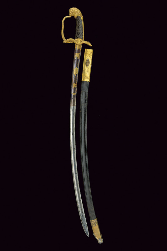 Splendida sciabola da generale o altissimo ufficiale napoletano epoca Murat 1810-15