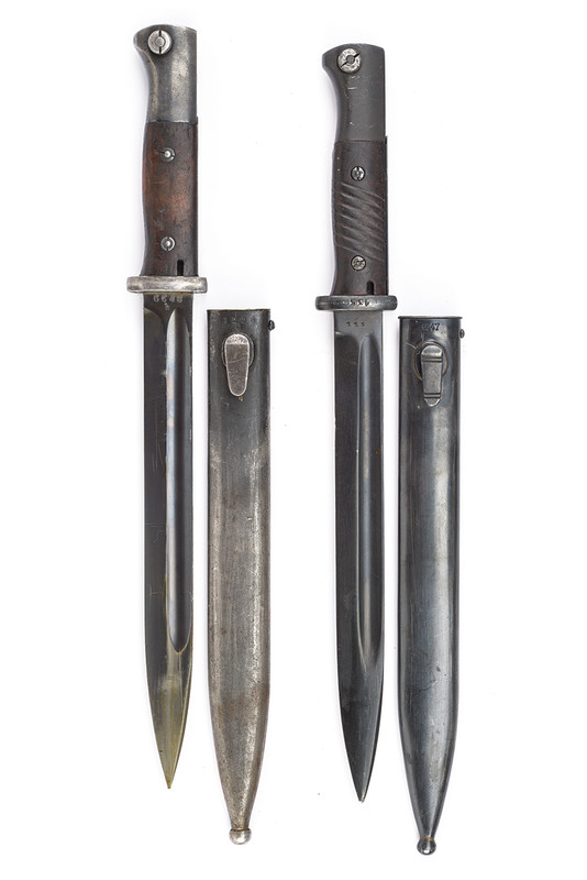Lotto di due baionette Mauser K98