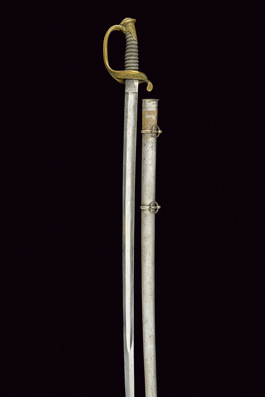 Sciabola di ufficiale di artiglieria su modello francese 1845
