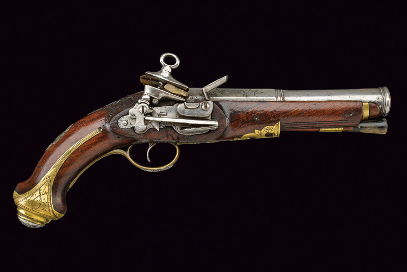 Pistola a pietra focaia alla micheletta