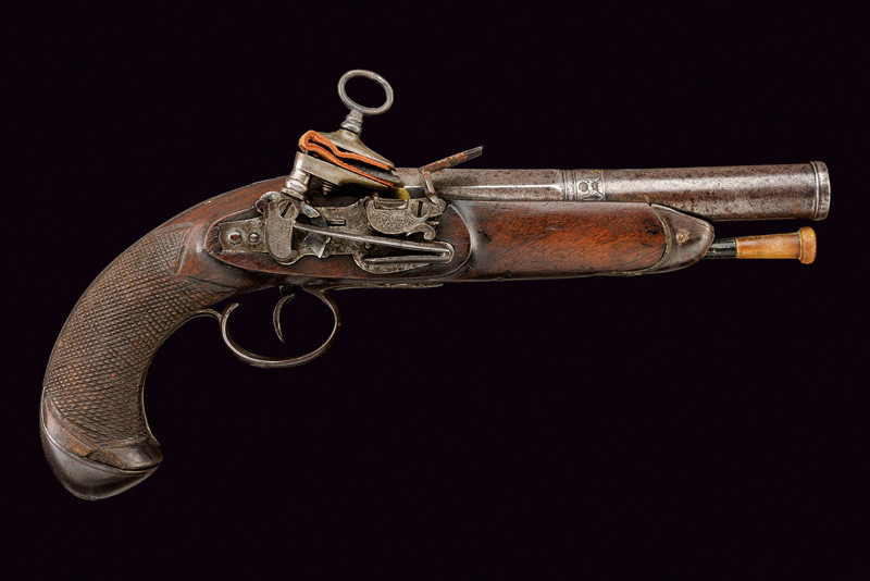 Pistola a pietra focaia da ufficiale