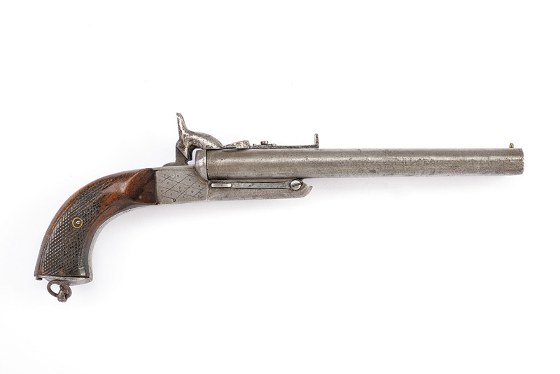 Pistola a retrocarica a spillo a due canne