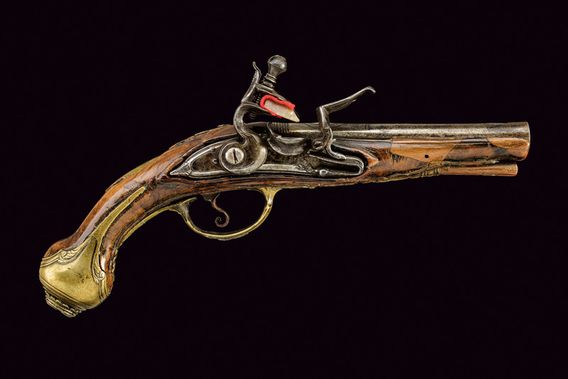 Pistola a pietra focaia da viaggio