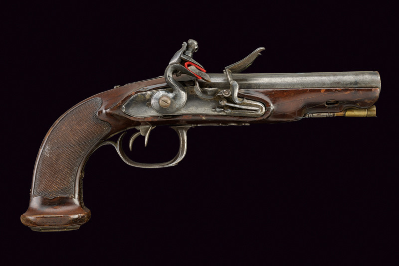 Pistola a pietra focaia a due canne